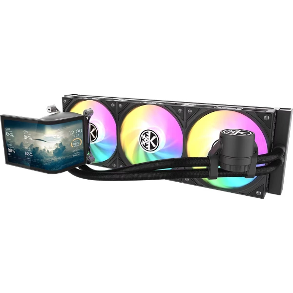 KINGCOOL ORBITTO 360mm 6.67 Curved Panel LIQUID COOLER ARGB BLACK