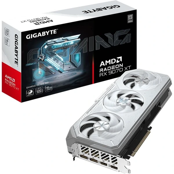 Gigabyte AMD Radeon RX 9070 XT GAMING OC ICE 16G GDDR6 Graphic Card