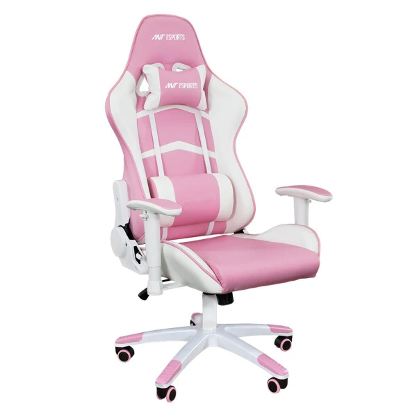 Ant Esports 9077 Ergonomic Gaming Chair White & Pink