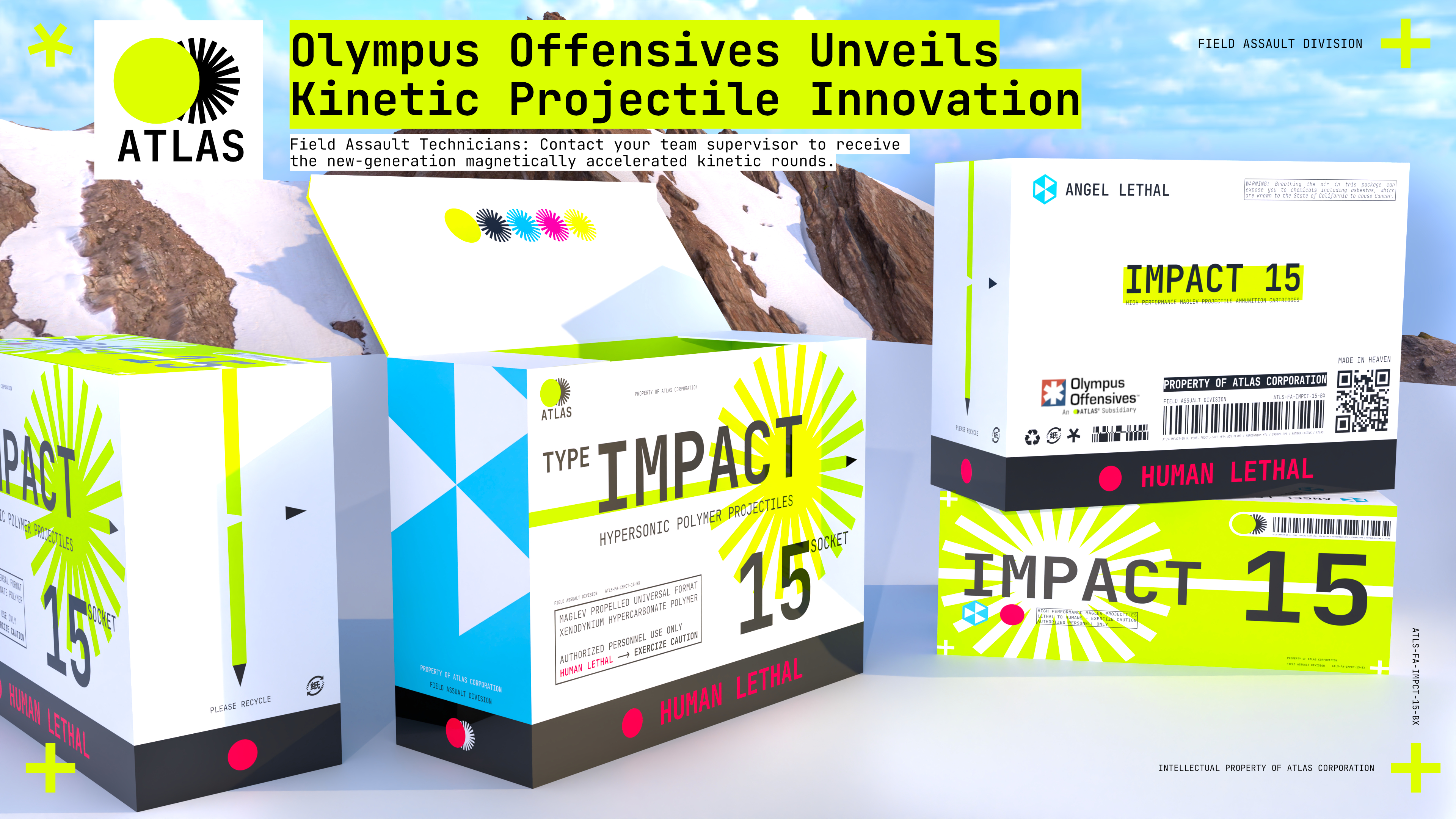 Olympus Offensives impact 15 poster. Note the OO logo shows artifacts of digital manipulation.