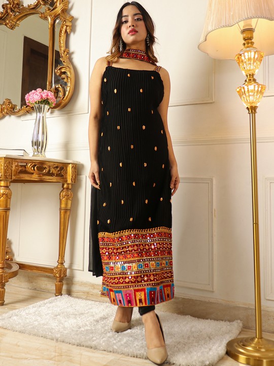 Kalini Black Kurta Set