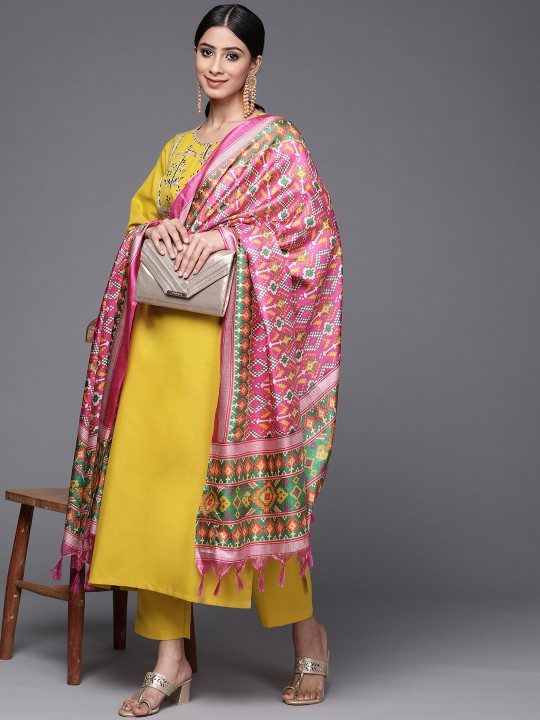 yellow kurta set