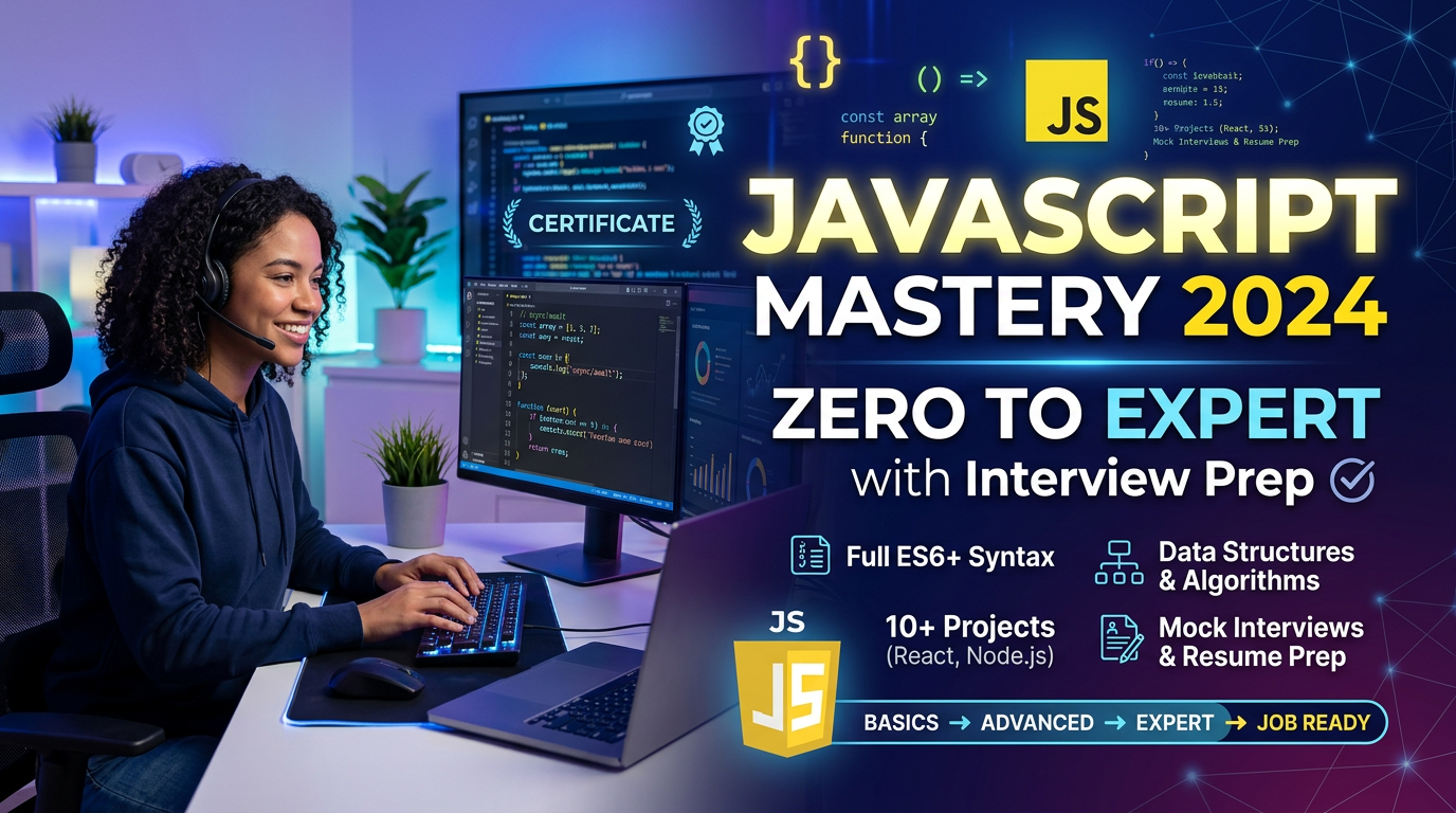 JavaScript Mastery 2024 Zero to Expert with Interview Prep