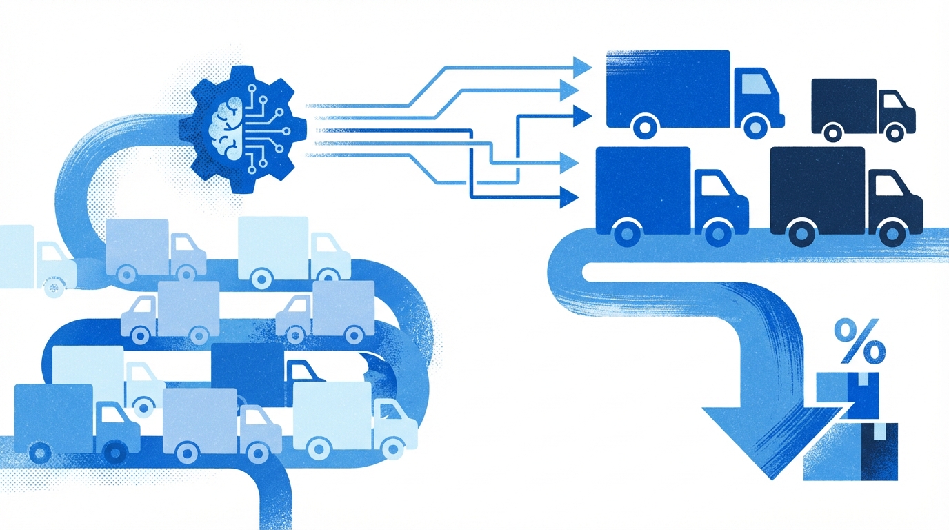 물류 차량 70대 -> 63대, AI 배차로 물류비용 10% 줄인 비결