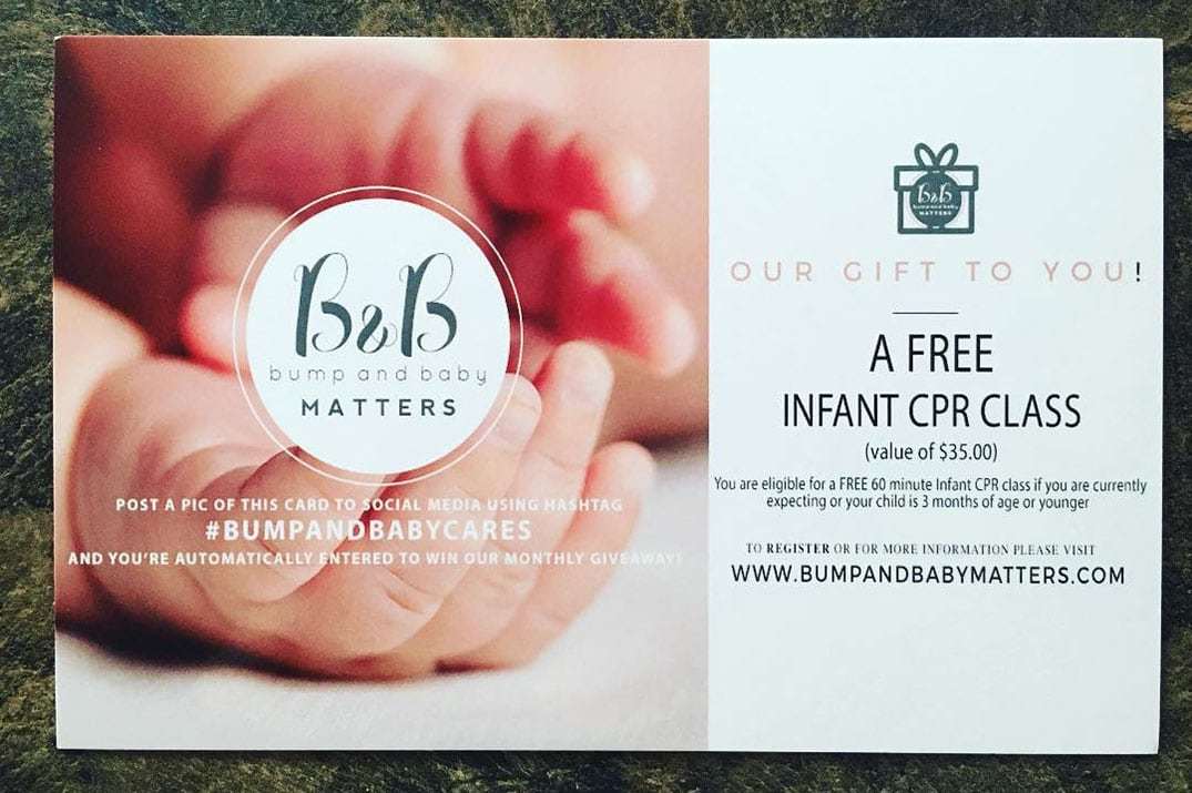Bump And Baby Matters Offers Free Infant CPR