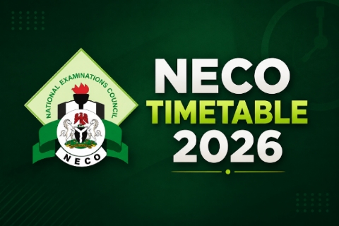 NECO Timetable for SSCE 2026 (Internal) – Full Exam Timetable