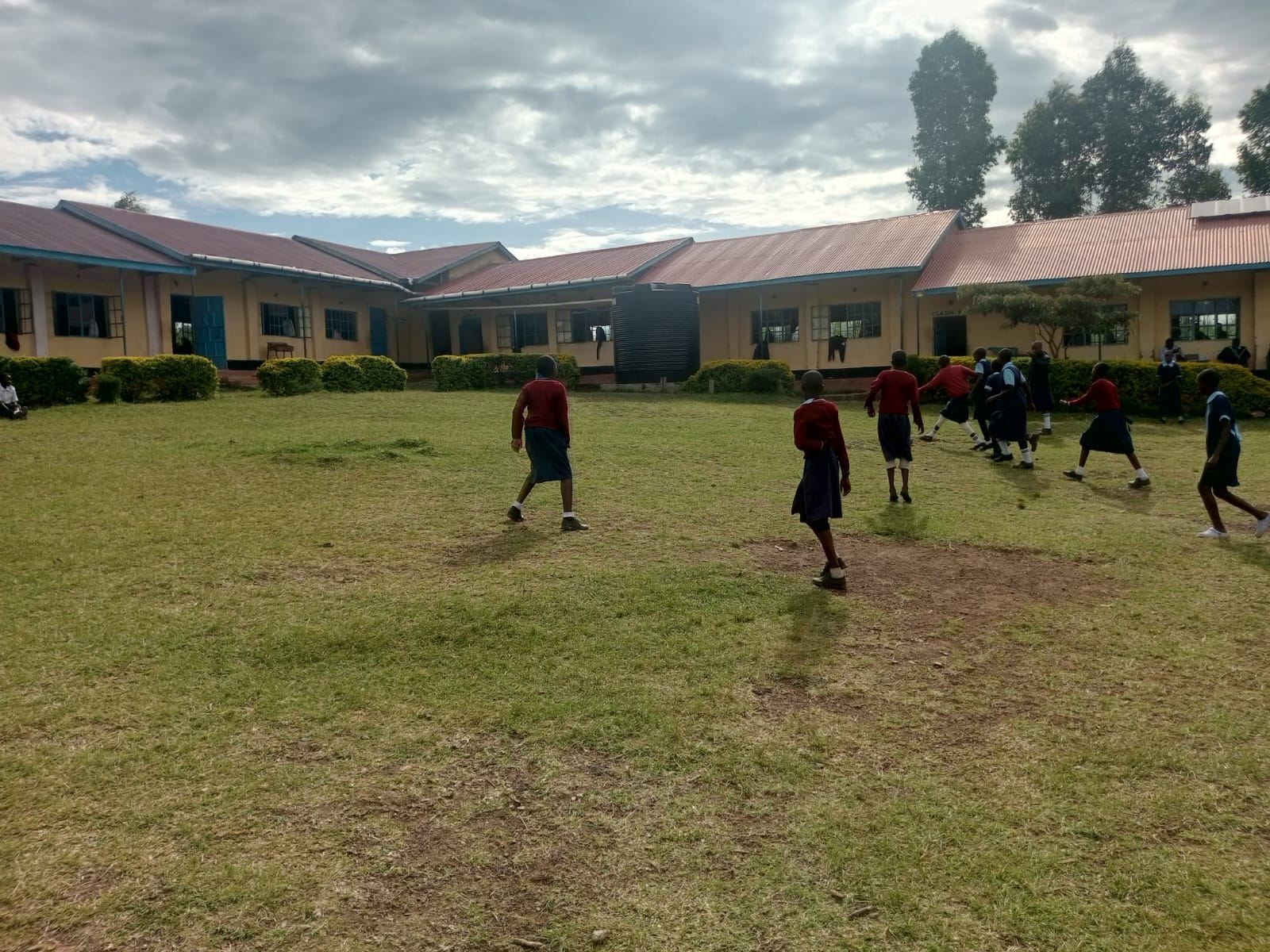 Grade 9 Students Studying
