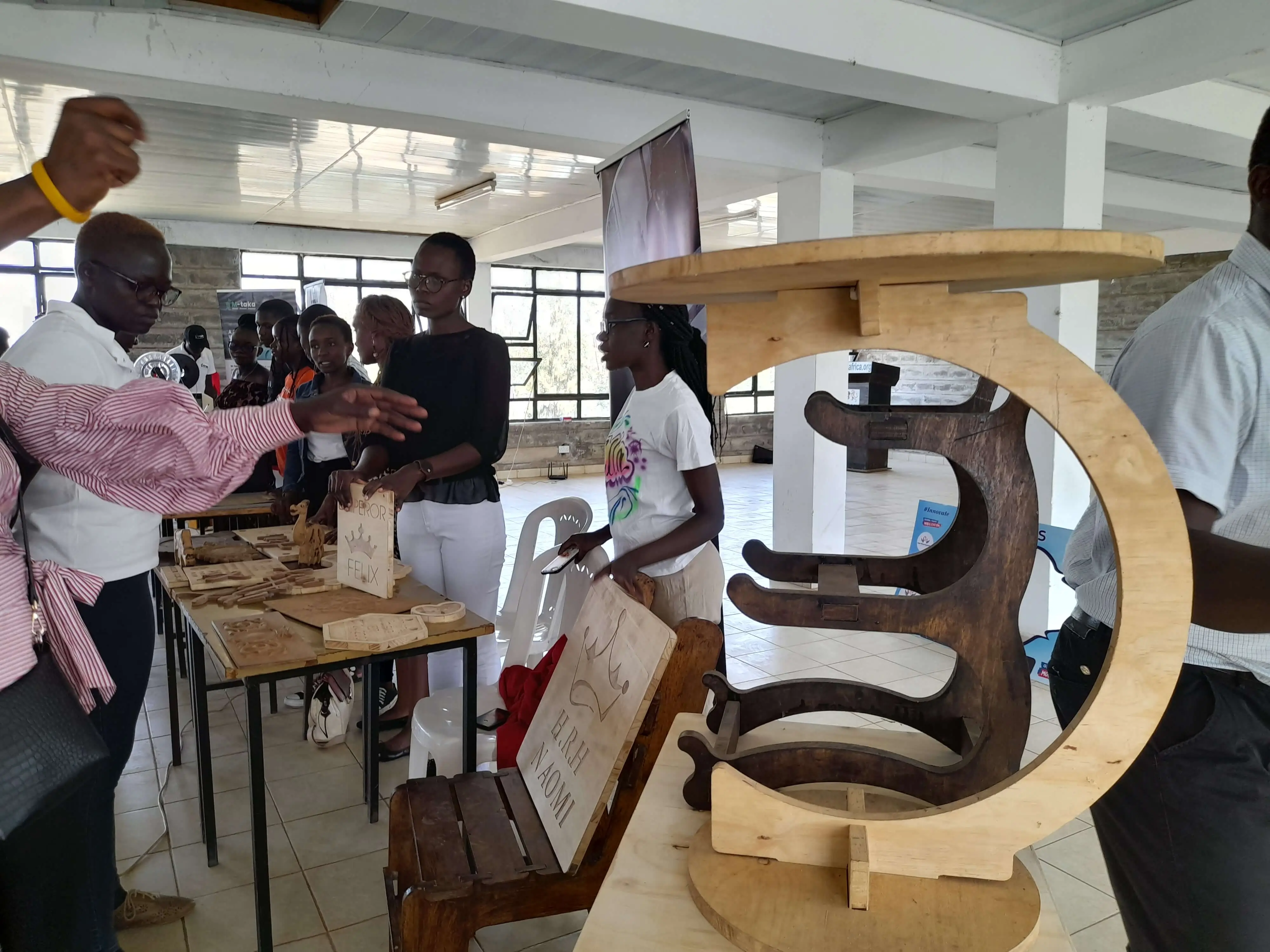 SHE-BUILD participants learning manufacturing skills