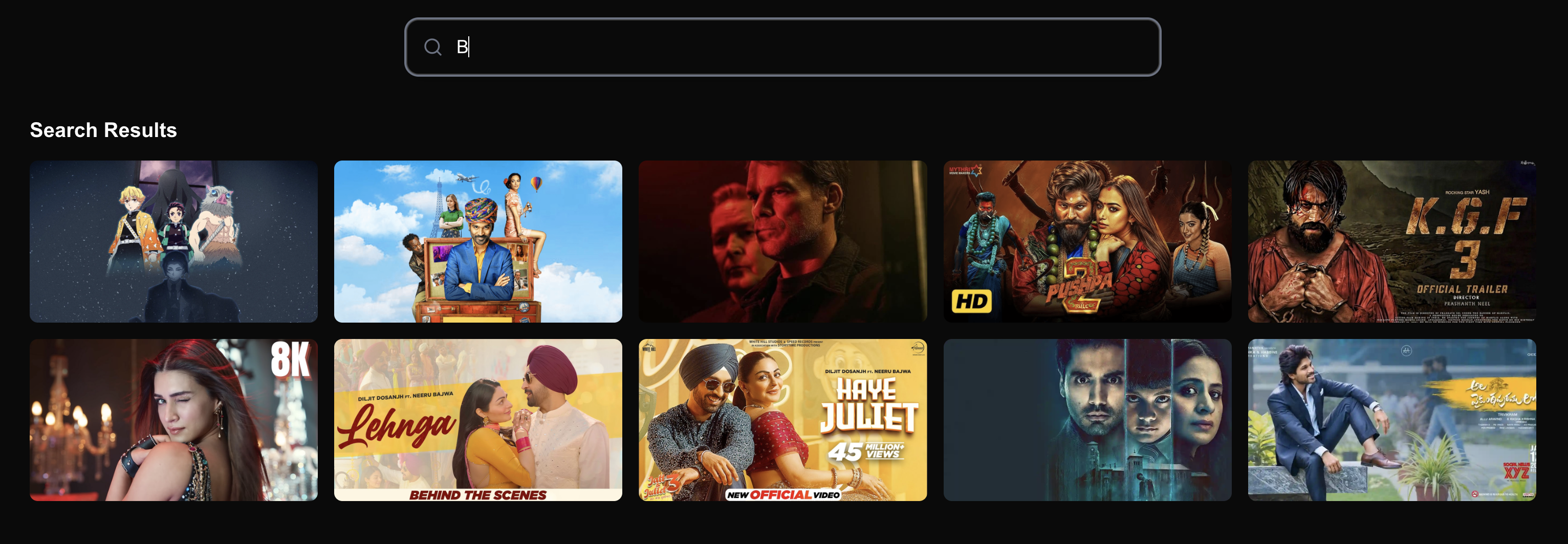 Search UI