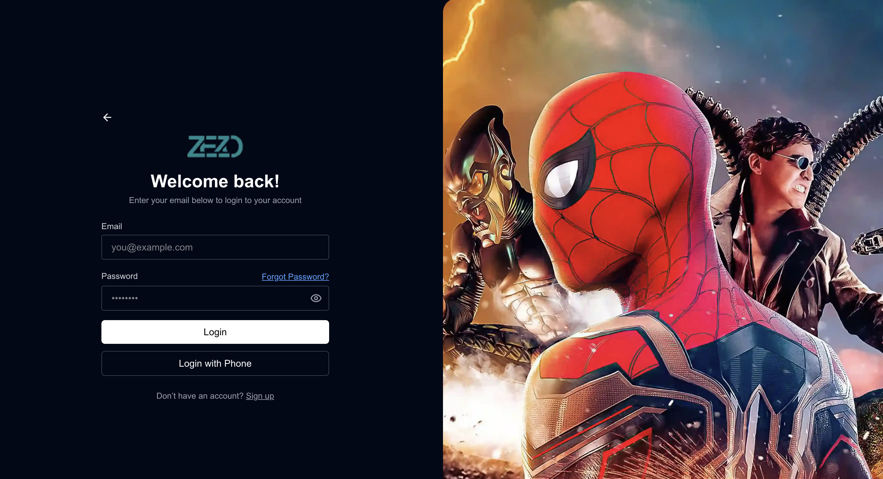 Email Login Preview