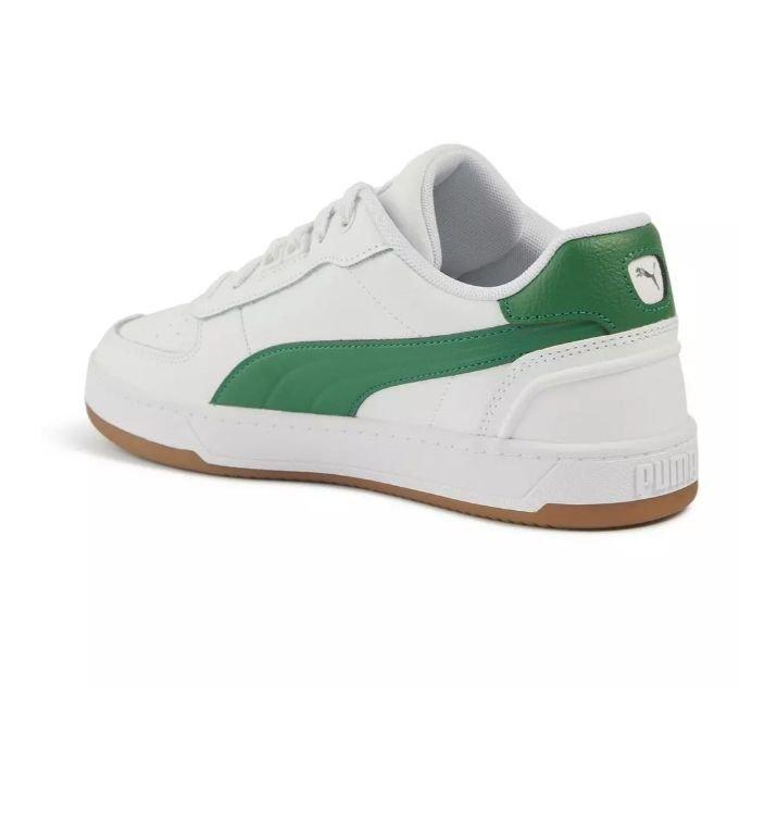 Puma Caven Classic White & Green Sneakers