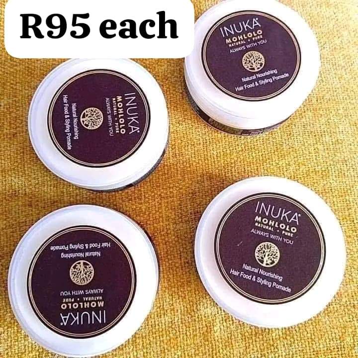 INUKA Mohlolo Natural + Pure Hair Food & Styling Pomade.