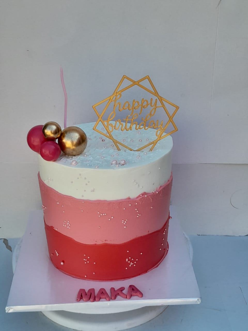 Mixed colour cakes