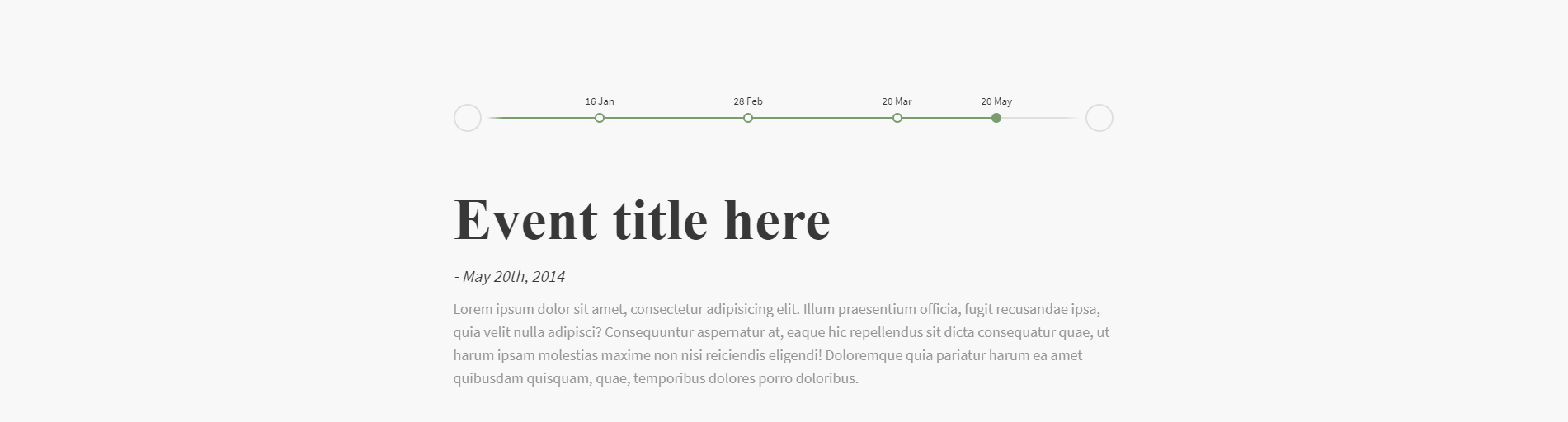 Cách Tạo Jquery Horizontal Timeline