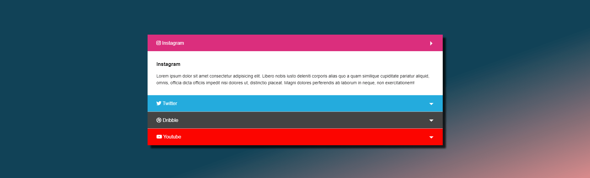 Accordion xây dựng bằng HTML, CSS Phần 6