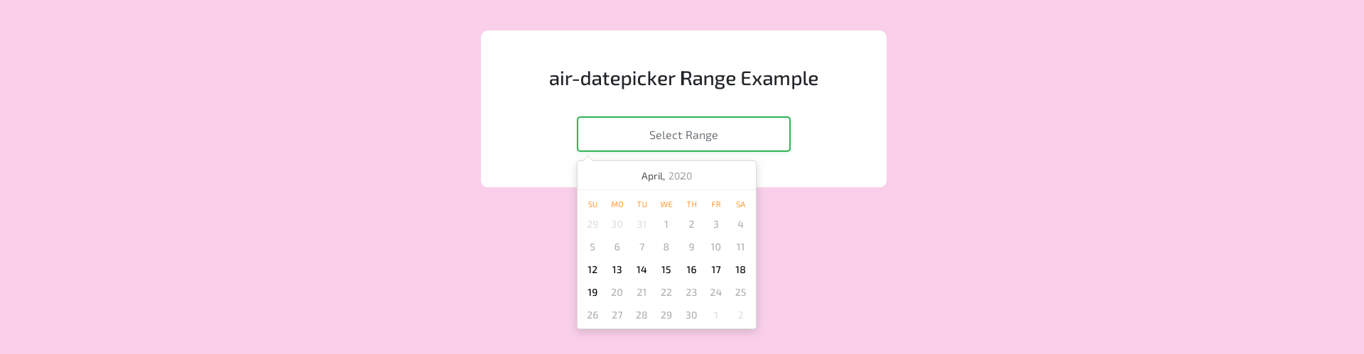 Air-Datepicker