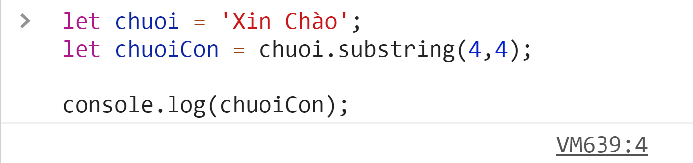 hai vị trí chỉ mục bằng nhau trong substring