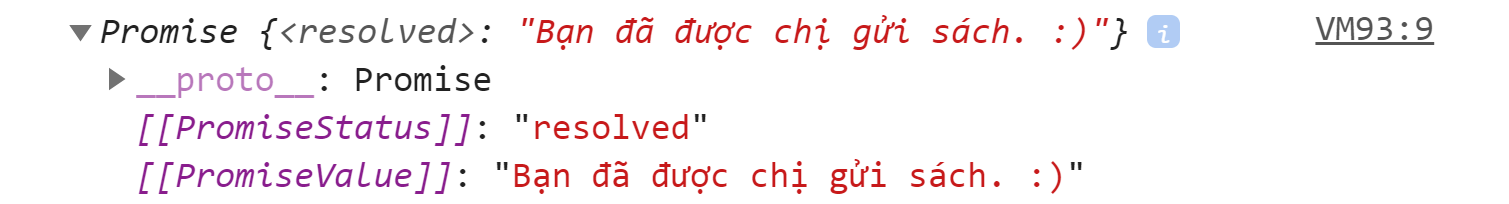 Promise resolved trong javascript