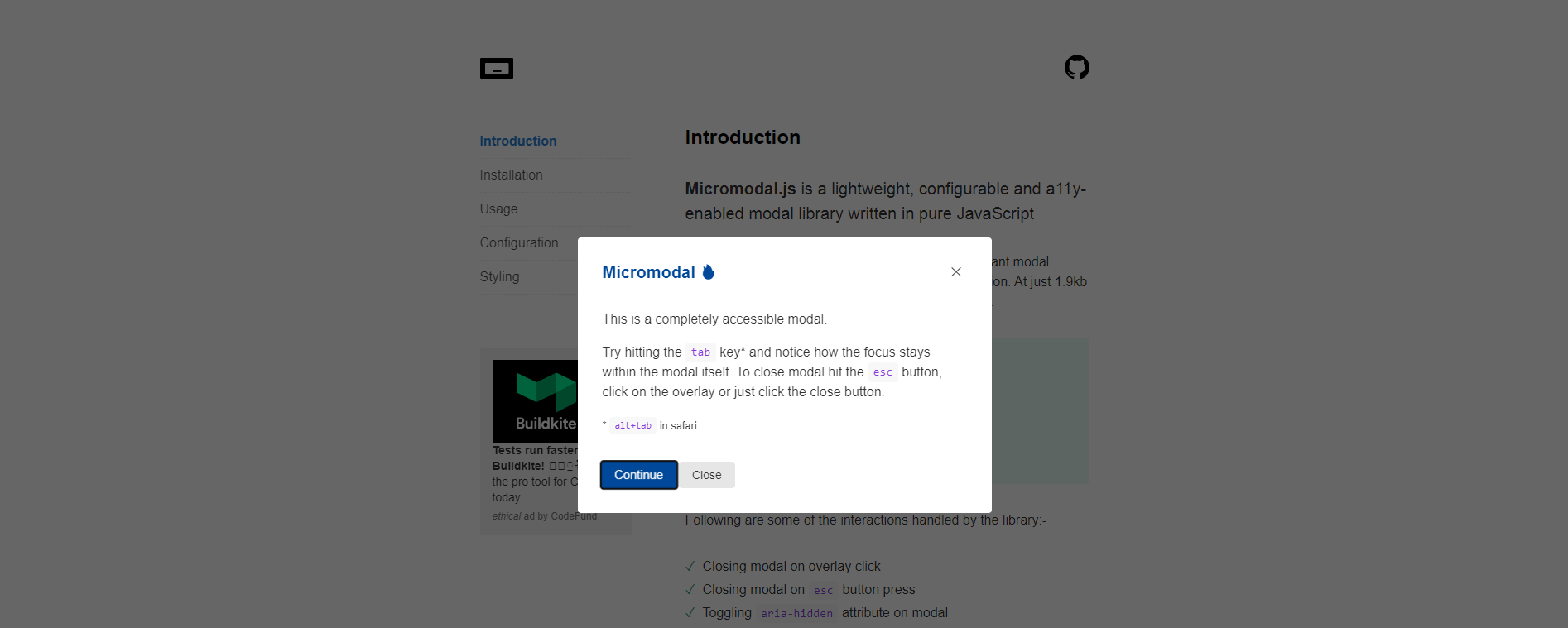 Micromodal.js