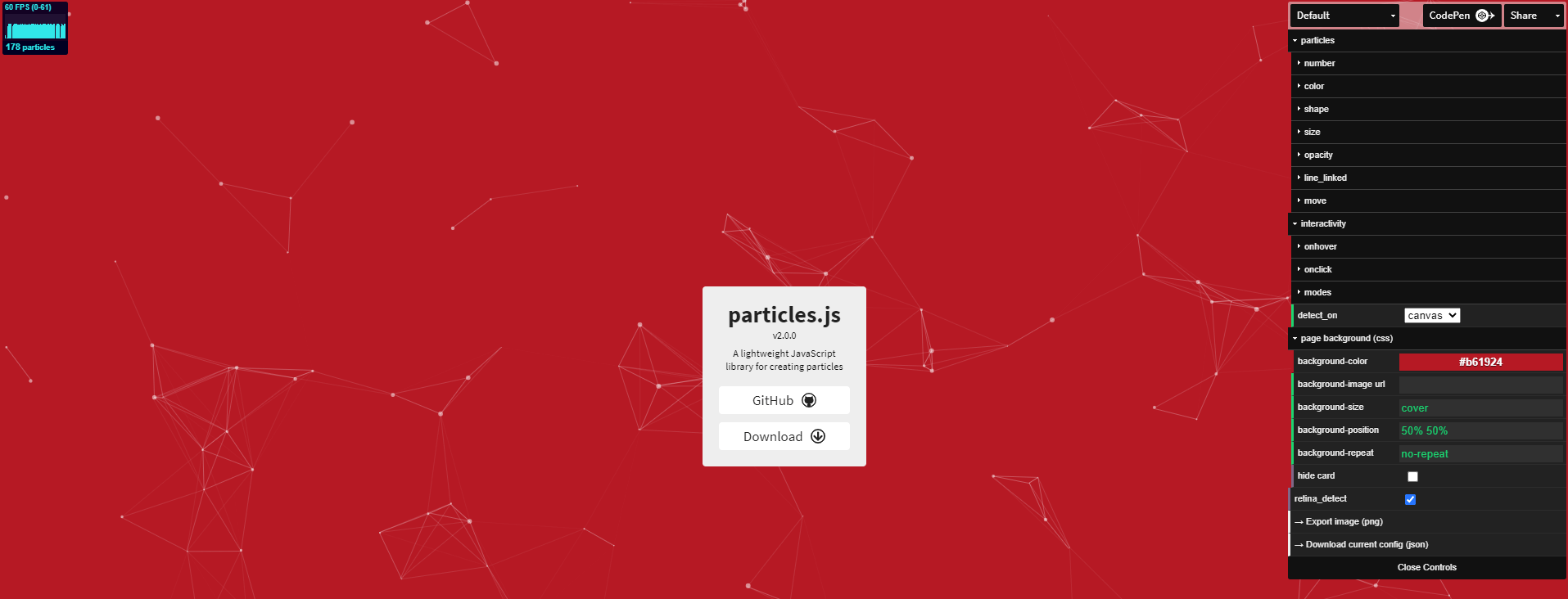 particles js