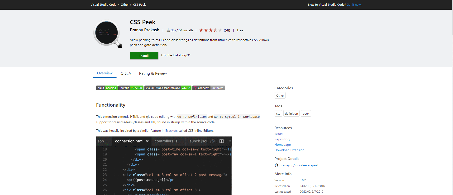 CSS Peek