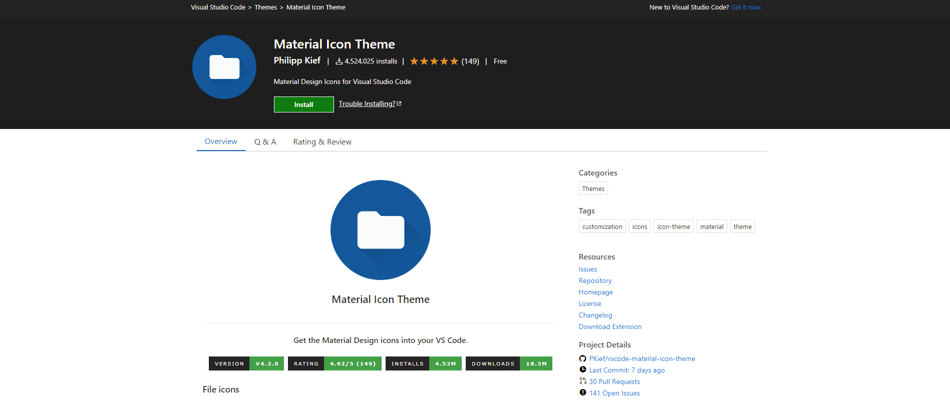 Material Icon Theme