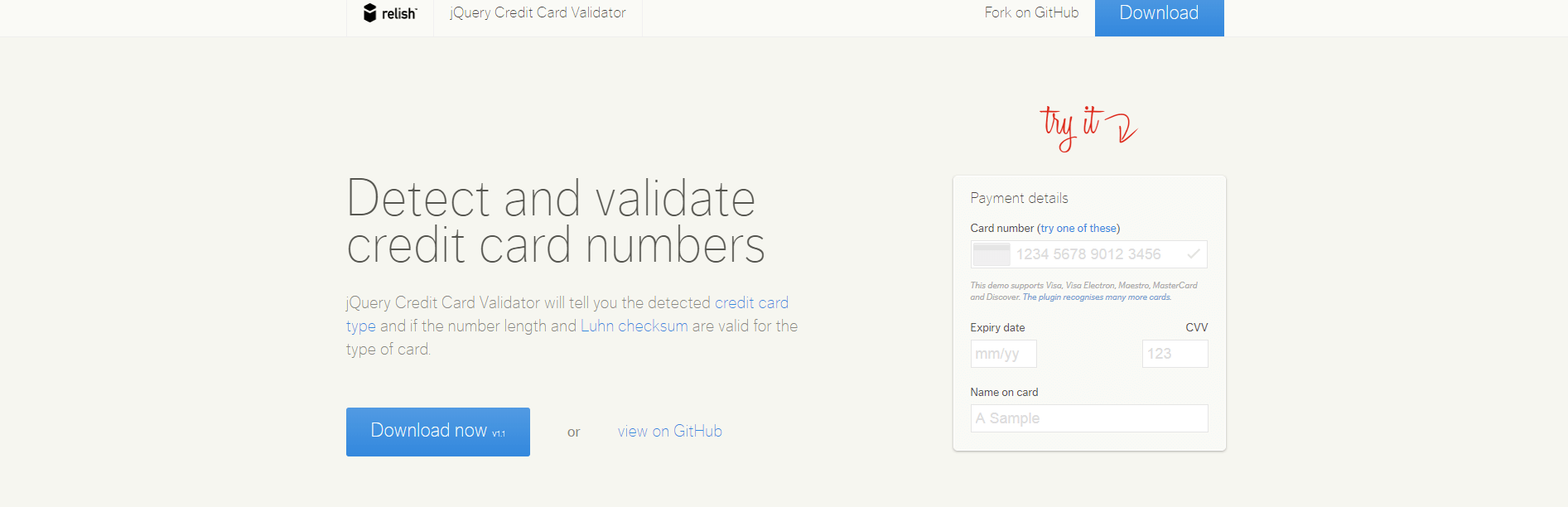 credit card validator withcvc