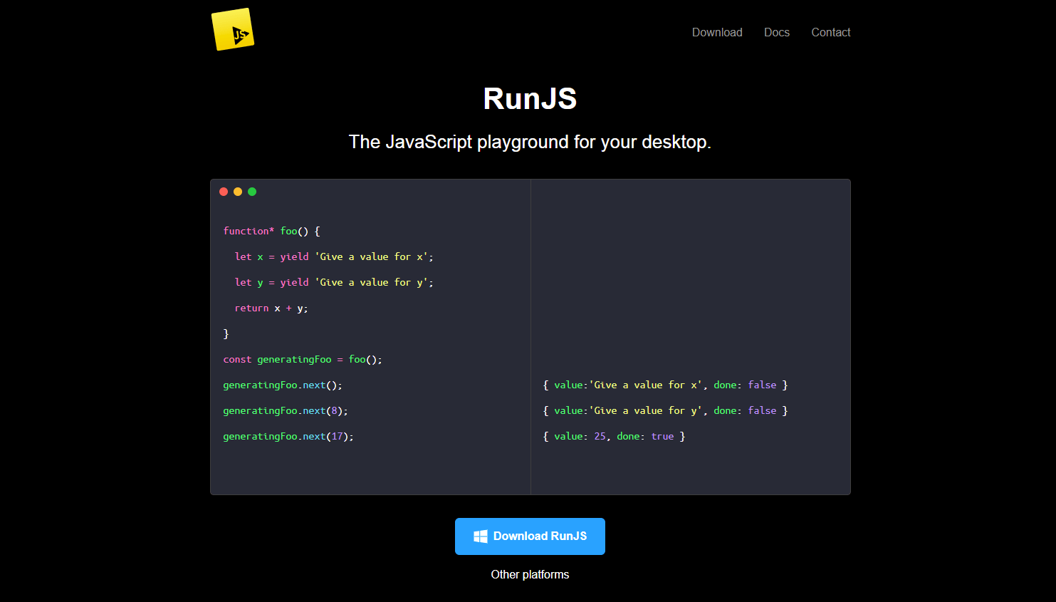 runjs typescript