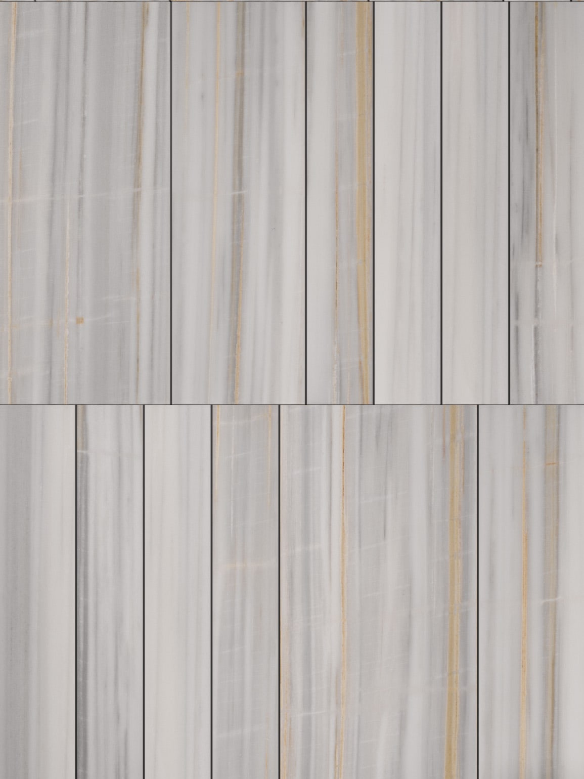 Tratti by Elisa Ossino in honed Albe d'Or with metal inserts