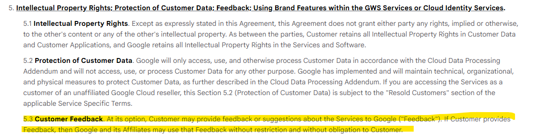 Google Workspace Feedback