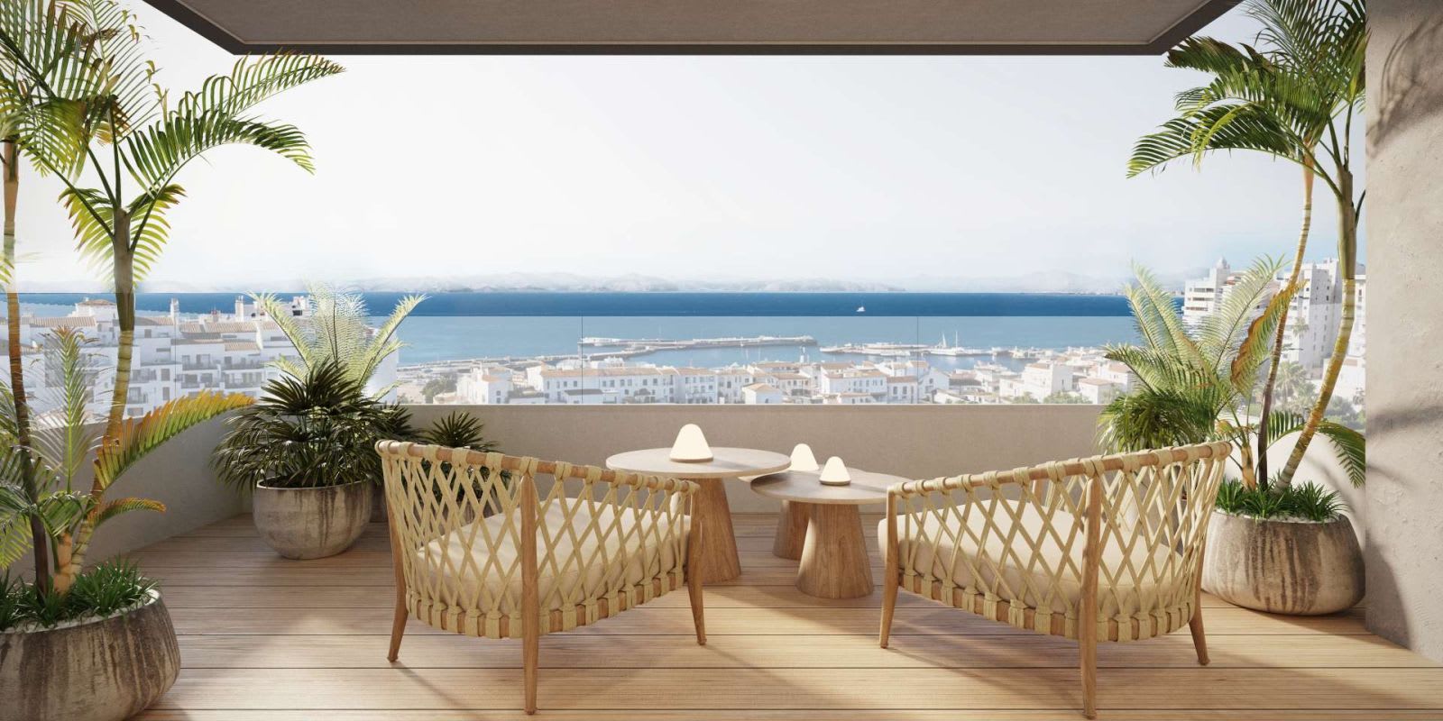Terrasse mot havet