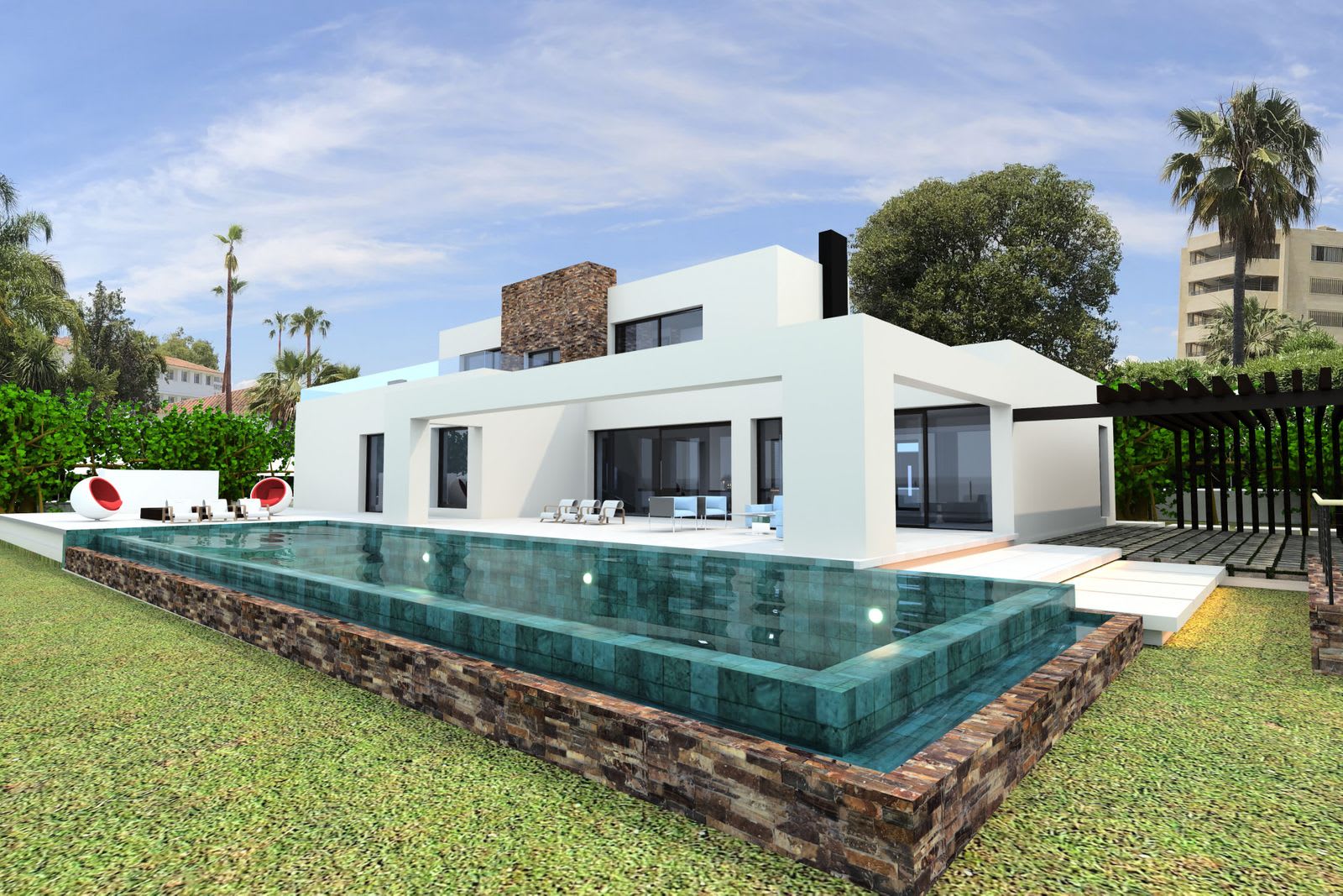Frittliggende villa til salgs i Guadalmina Baja, Bilde 2
