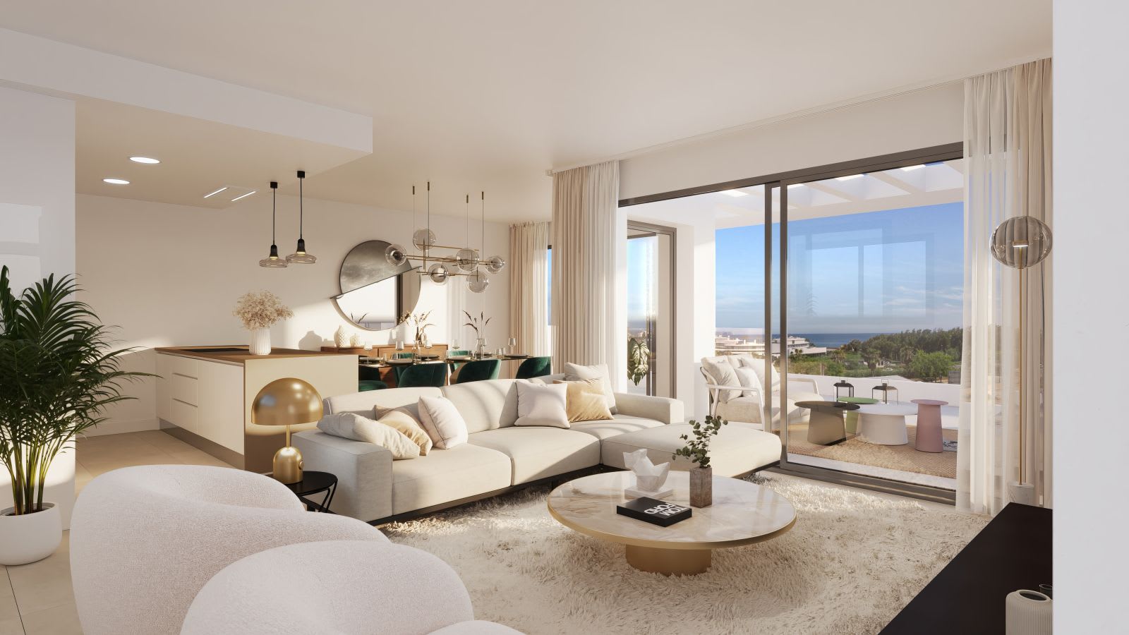 Lyse oppholdsrom