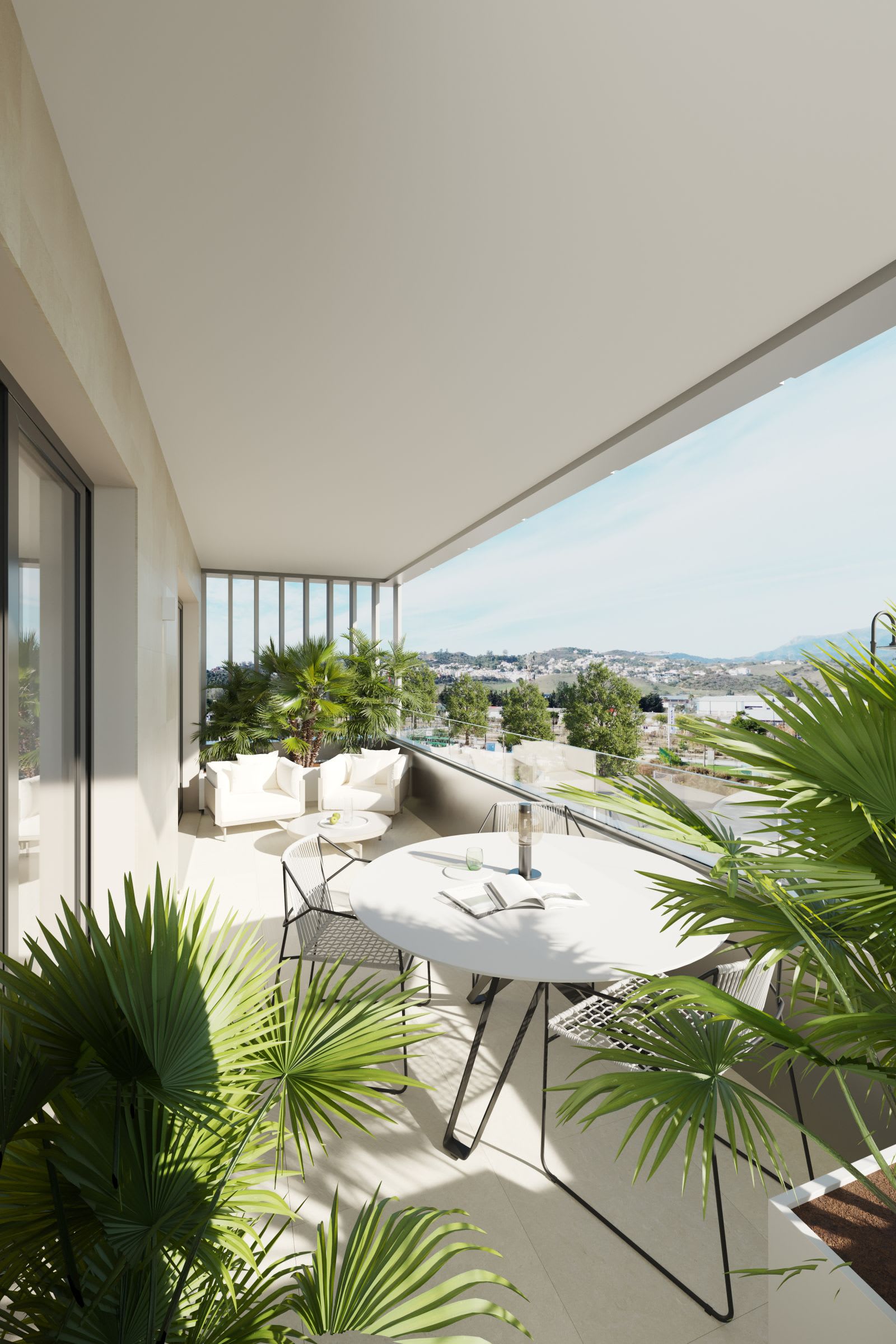 Terrasse med utsikt