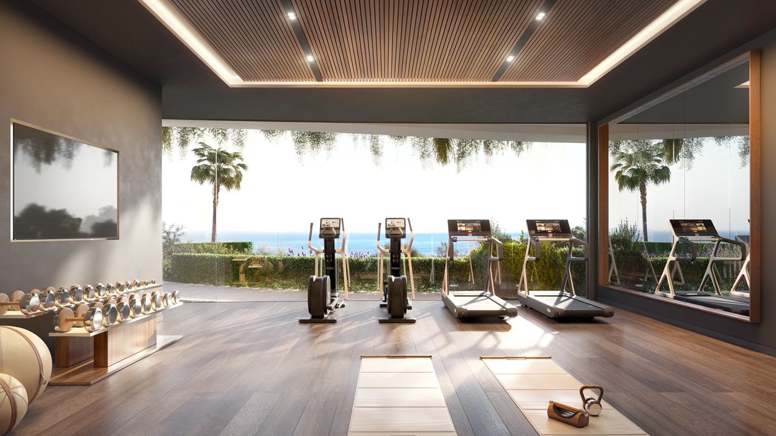 Gym med utsikt