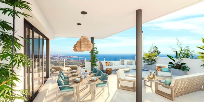 Penthouse til salgs i Casares