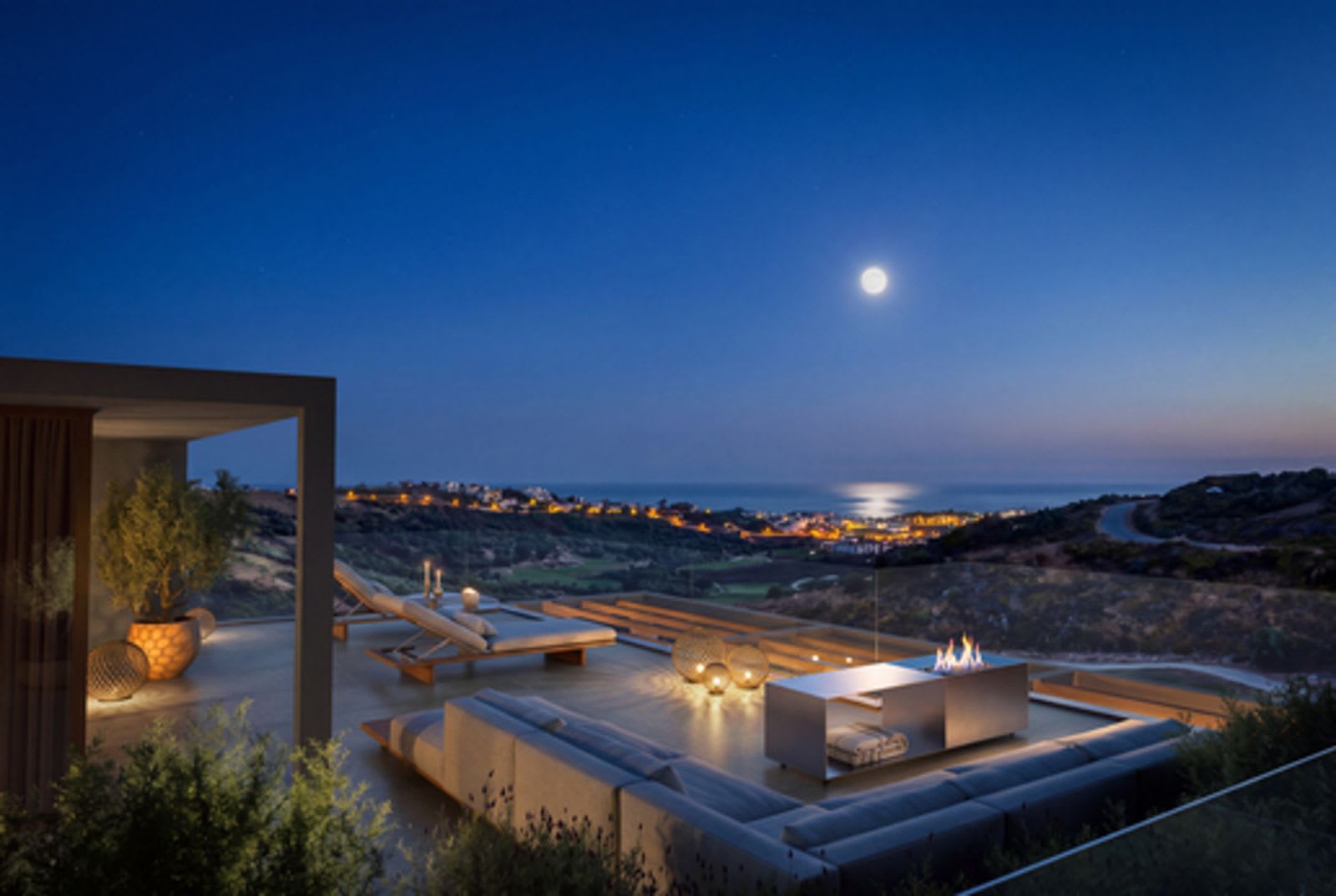 Havutsikt fra takterrassen