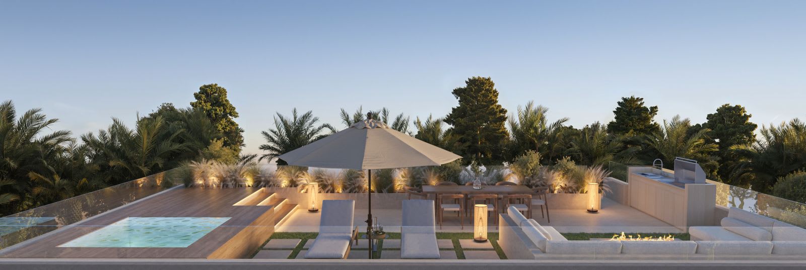 Solterrasse på taket