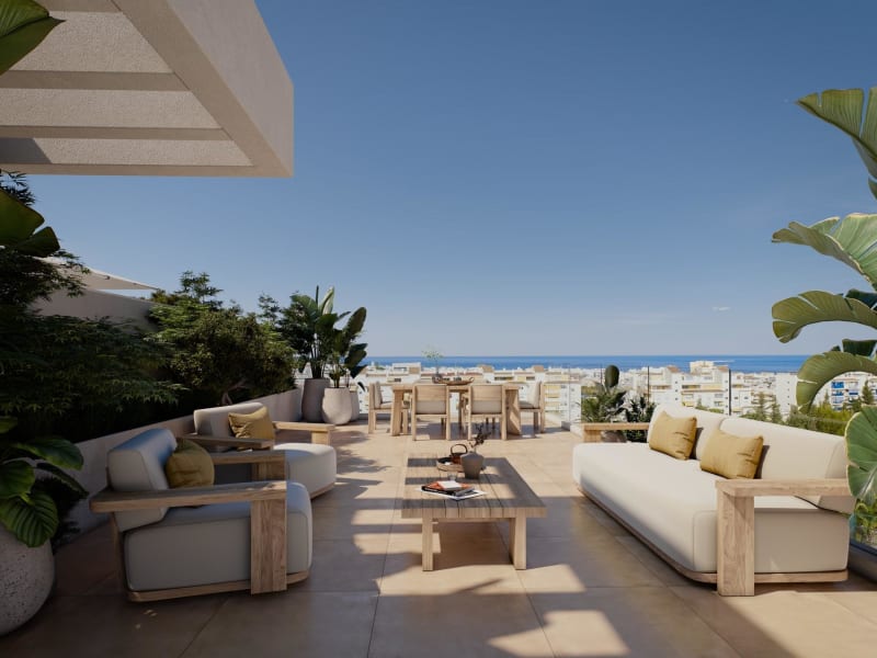 Penthouse til salgs i Estepona