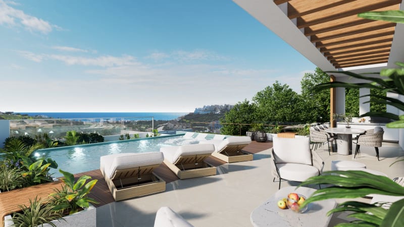 Frittliggende villa til salgs i Casares Playa