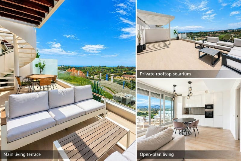 Penthouselejlighed i to plan til salg i Cancelada