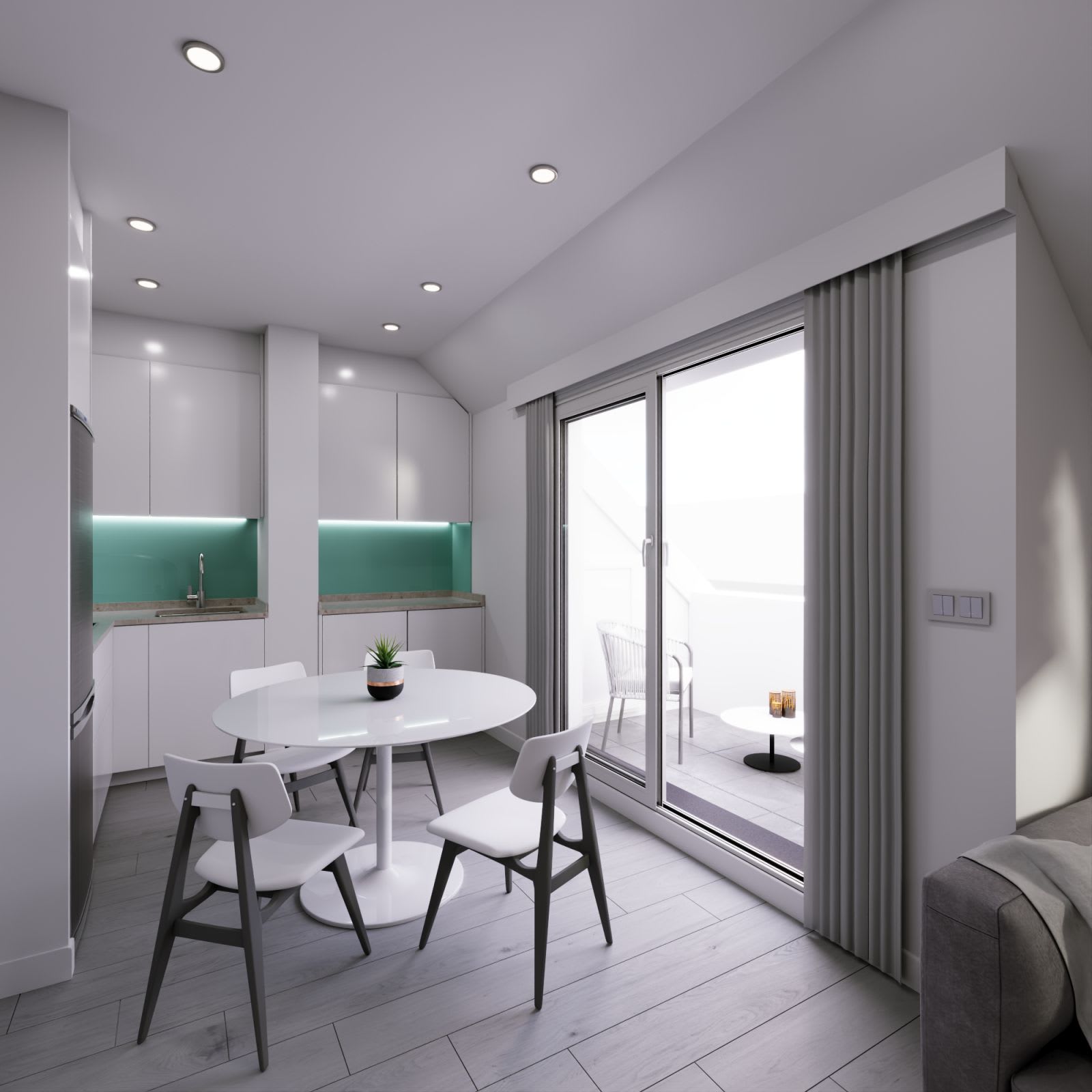 Din private terrasse