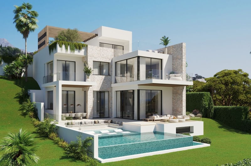 Frittliggende villa til salgs i Elviria