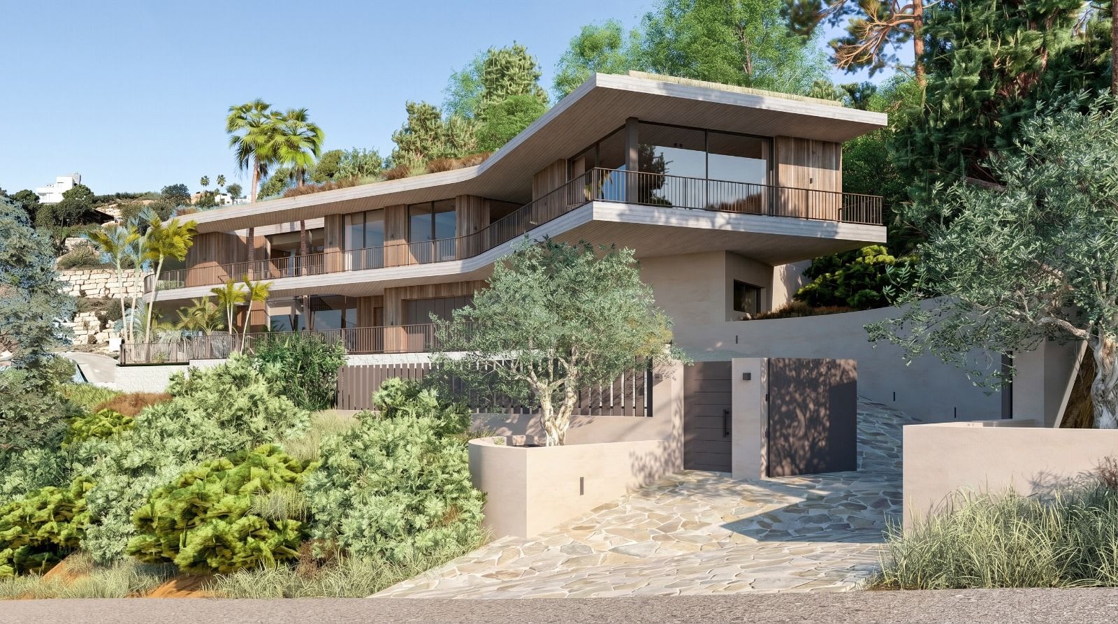 Moderne arkitektur i åssiden