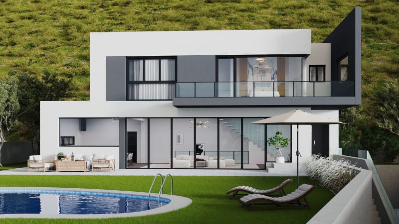 Frittliggende villa til salgs i Mijas