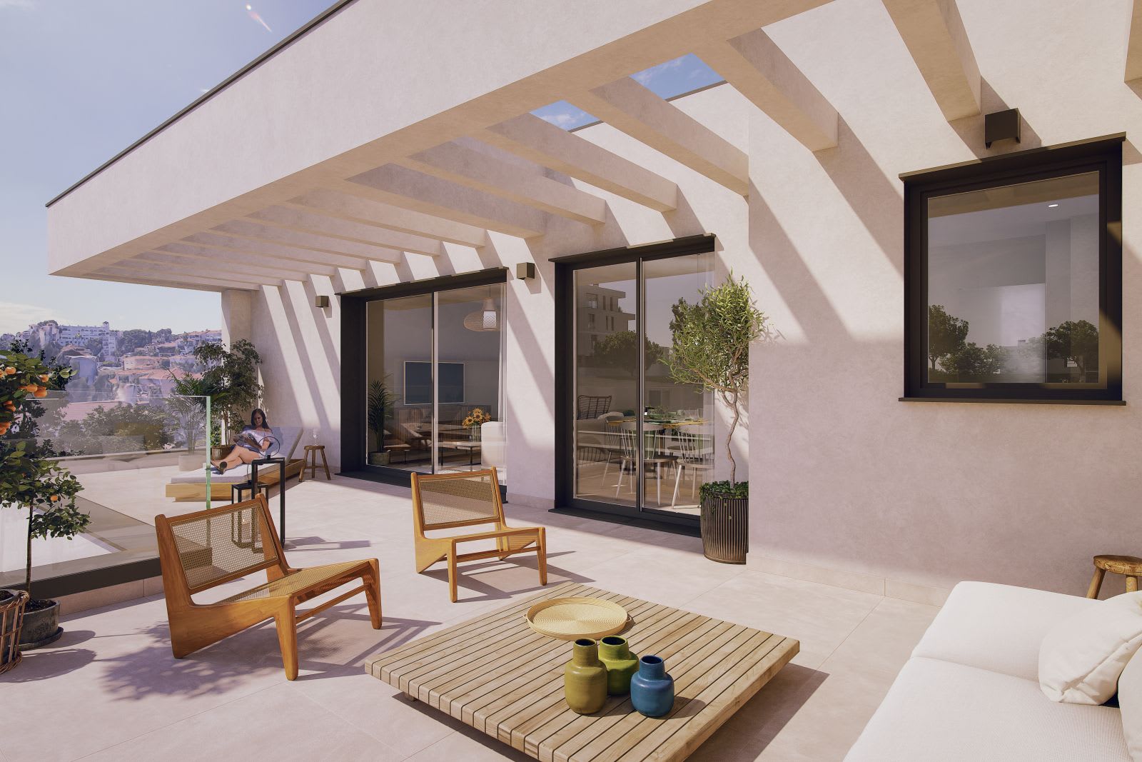 Din private terrasse
