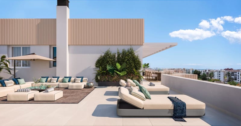 Penthouse til salgs i Estepona