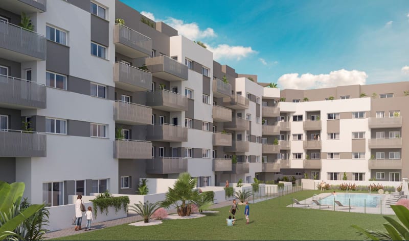 Leilighet midt i bygget til salgs i Torre del Mar