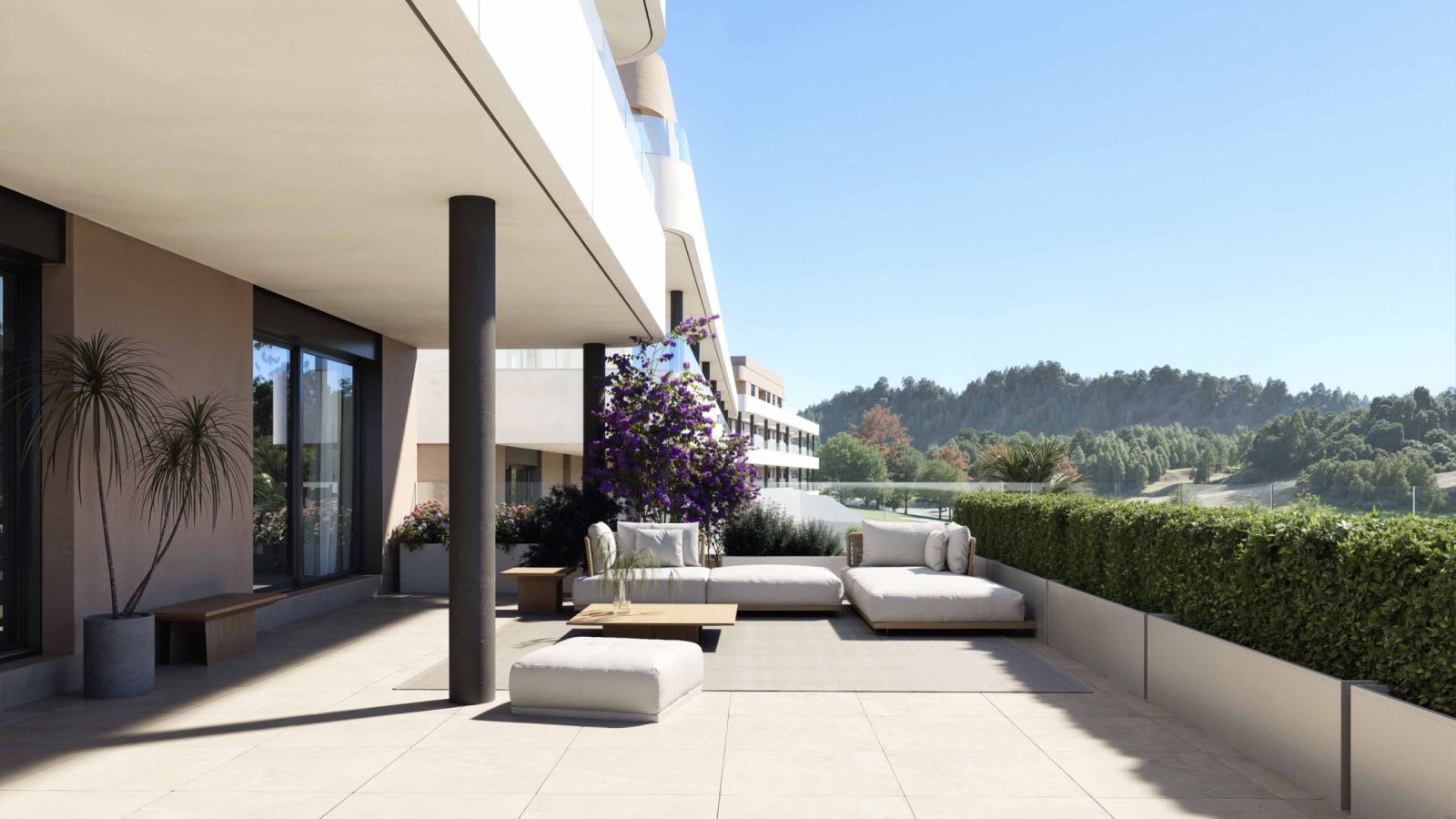 Privat overbygd terrasse