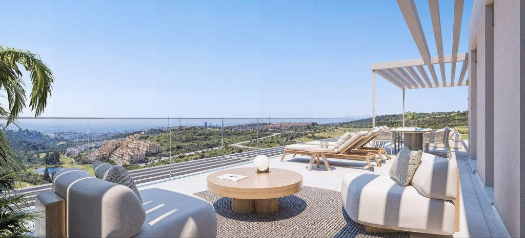 Terrasse med havutsikt